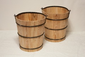 Replika dřevěných věder (foto P. Rajnoch)