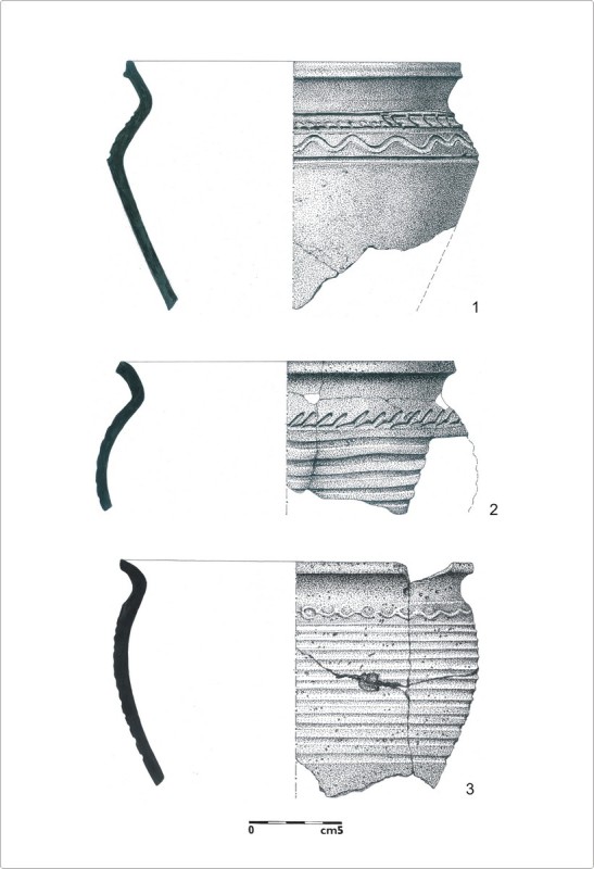Výběr slovanské keramiky (podle Kouřil-Gryc 2011)
