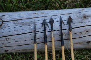 Železné hrotů šípů