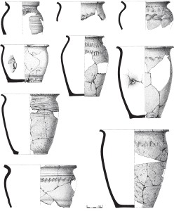 Výběr slovanské keramiky (podle Kouřil-Gryc 2011)