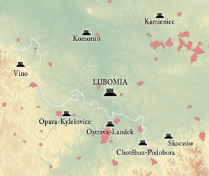 Mapa hornoslezských hradišť