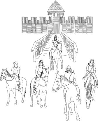 Jezdci (autor L. Szpyrzc)